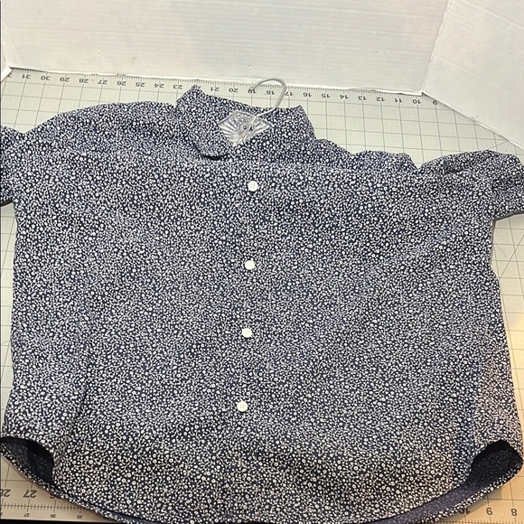 Levi's Blue and White Casual Button Down Shirt Relaxed Fit - Picture 7 of 10